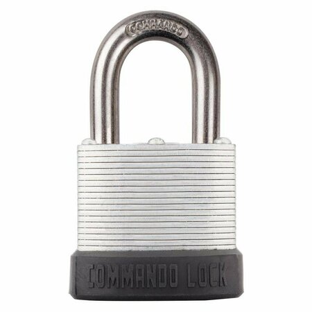 COMMANDO LOCK PADLOCK SILVER KEYED 1PK CL1100